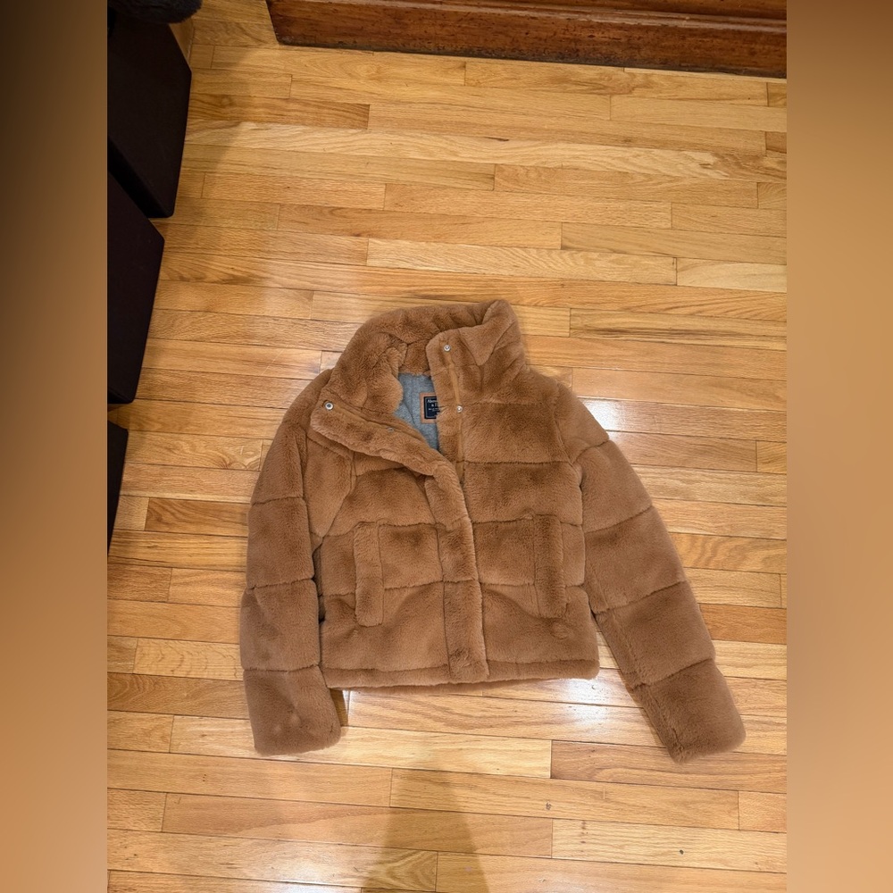Abercrombie Brown Faux Fur Jacket